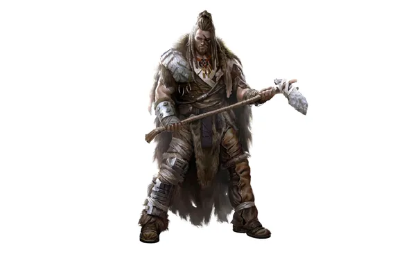 Weapons, warrior, fur