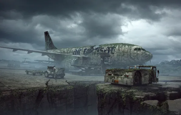 Transport, the plane, failure, vegetation, Technique