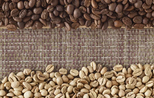 Picture coffee, grain, texture, bag