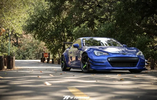 Subaru, blue, BRZ