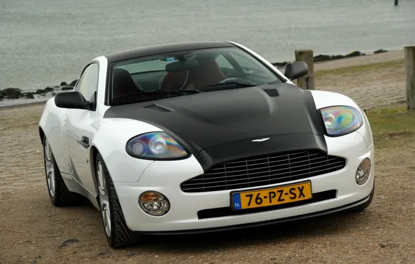 Aston Martin, White, Vanquish