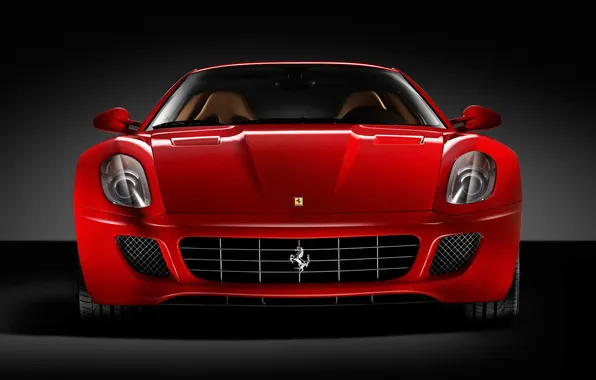 Picture red, Ferrari, black background