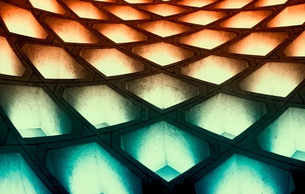 Light, the city, pattern, building, structure