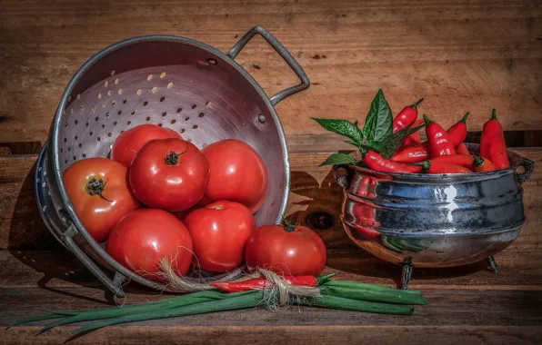 Picture bow, pepper, tomatoes, tomatoes