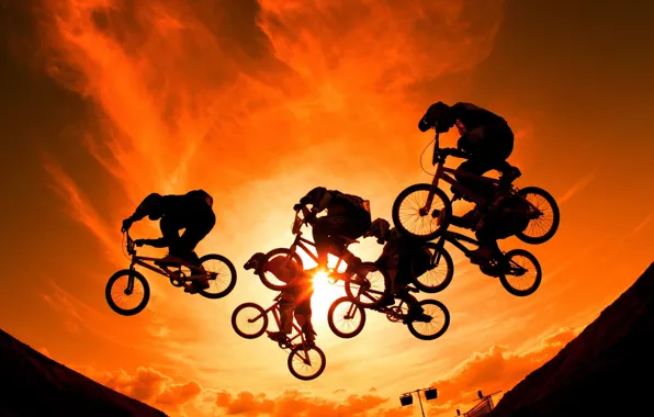 Picture background, sport, bikes