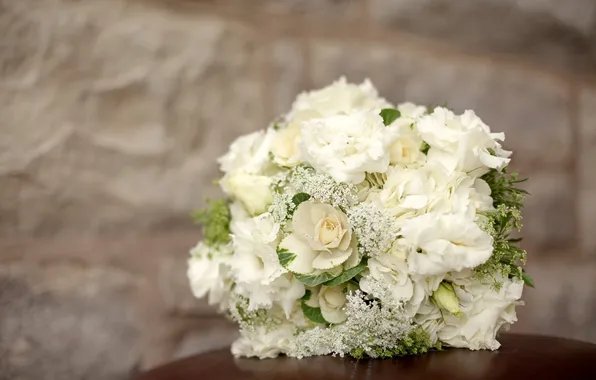 Flowers, bouquet, hydrangea, composition, eustoma