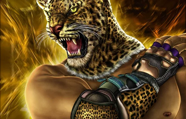 Wallpaper Cat, Head, Warrior, Art, Mouth, Fur, Tekken, Zahid Raza.