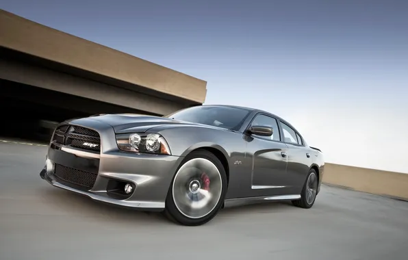 Picture Wheel, Machine, Grey, Sedan, Dodge, charger, In Motion