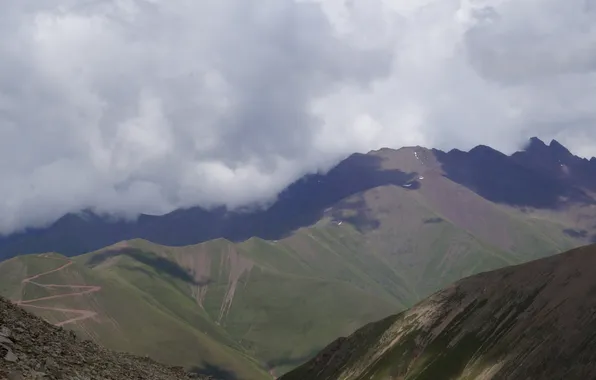 Landscape, mountains, nature, landscape, nature, mountains, the Caucasus, Dombay
