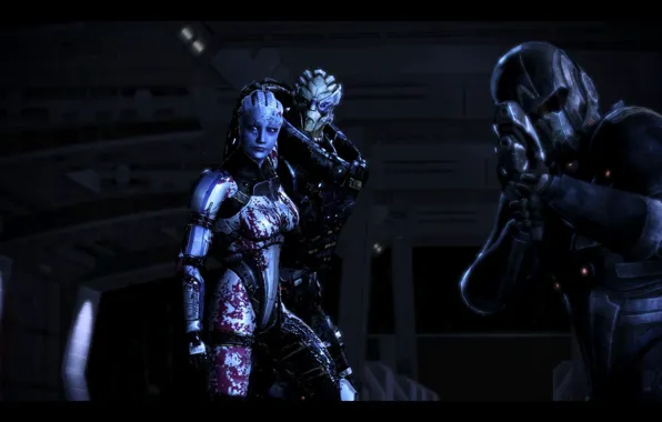 Wound, mass effect, Liara, Garrus