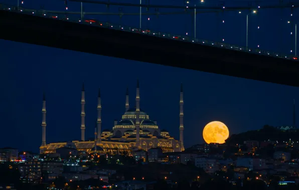 Night, Istanbul, The Bosphorus