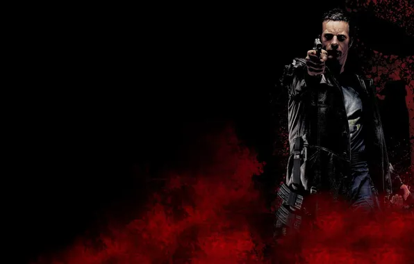 Picture gun, men, Marvel Comics, The Punisher, Frank Castle, at gunpoint, comics, comic art