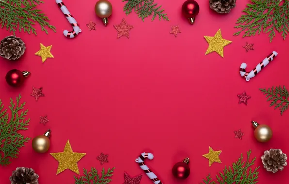 Decoration, balls, New Year, Christmas, Christmas, balls, New Year, decoration