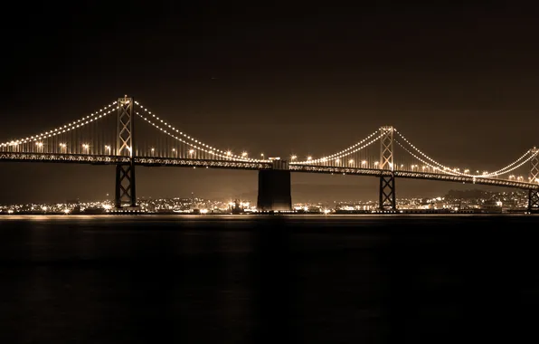 Picture Skyline, San Francisco, the Bay Bridge
