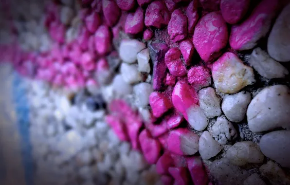 Macro, stones, wall, paint, wall, macro, stones, 1920x1080