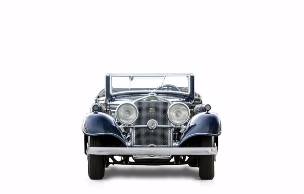 Convertible, white background, luxury, Suite, luxury, retro cars, Cabriolet, Horch