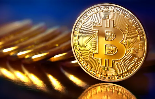 Picture blur, coins, gold, fon, coins, bitcoin, bitcoin, btc