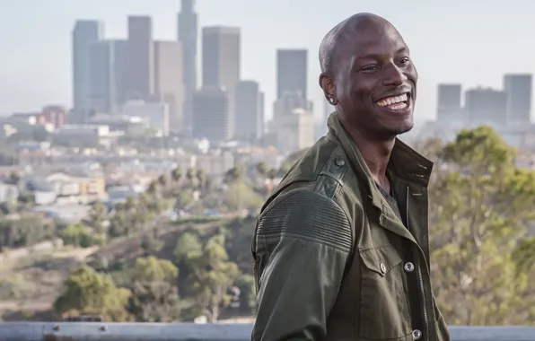 Landscape, the city, smile, the film, portrait, frame, jacket, Tyrese Gibson