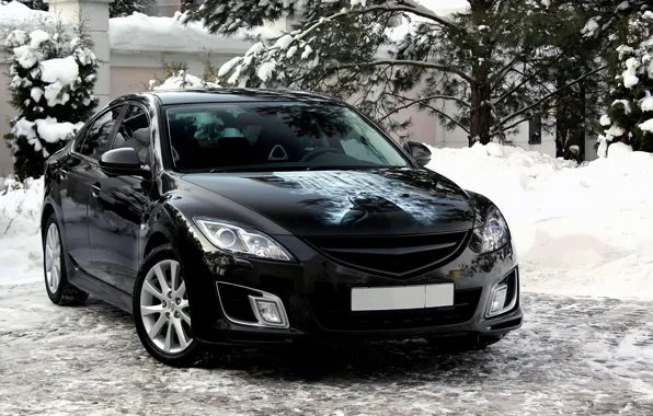 Snow, Mazda 6, Batman