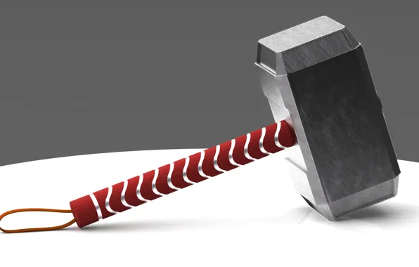 Hammer, silver, red, Hammer