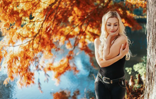 Picture girl, nature, Loba