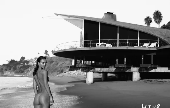 Erotic, girl, model, tan, ass, Nude, Rachel Cook, black and white photo