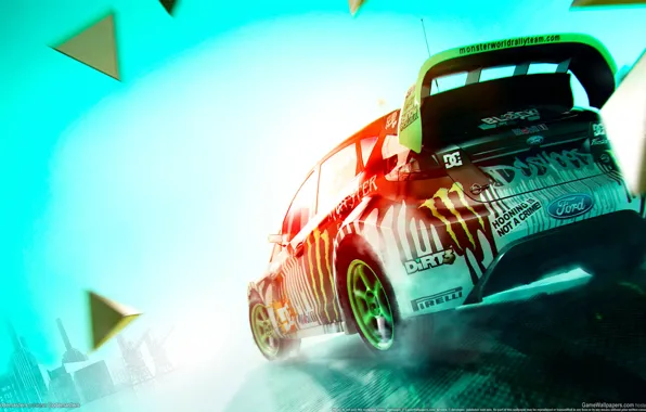 Picture ford, colin mcrae, fiesta, dirt 3, monster energy