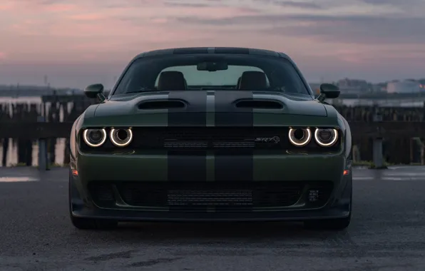 Download wallpaper Muscle, Dodge Challenger, Hellcat, SRT, Demon ...