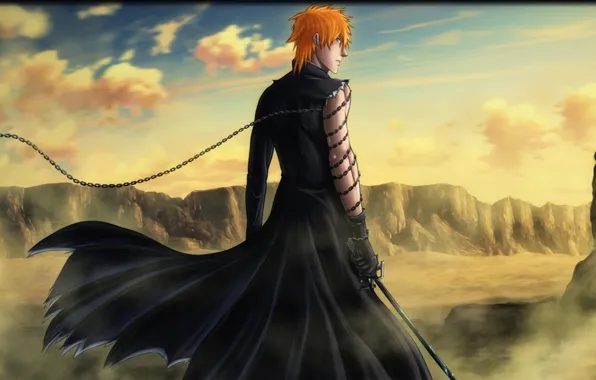 Bleach, bankai, kurosaki_ichigo, chains_zanpakuto