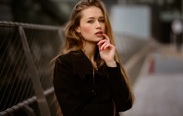 Picture look, pose, model, hand, portrait, makeup, hairstyle, brown hair