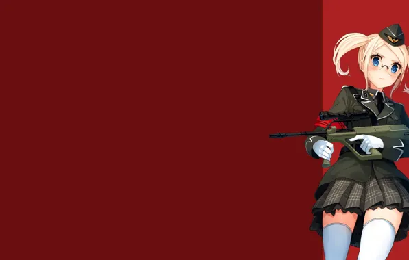 Anime Girl With Wings And A Gun