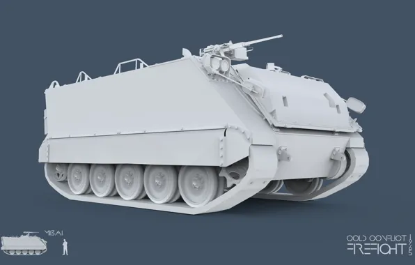 3ds max, M113A1, CC Firefight 1985, keyshot, cold conflict, Firefight 1985