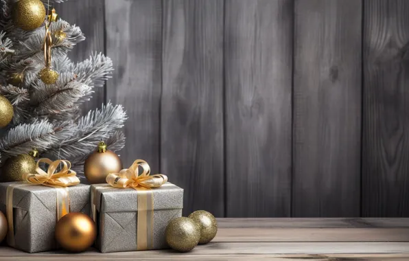 Decoration, gift, balls, tree, new year, colorful, Christmas, Christmas