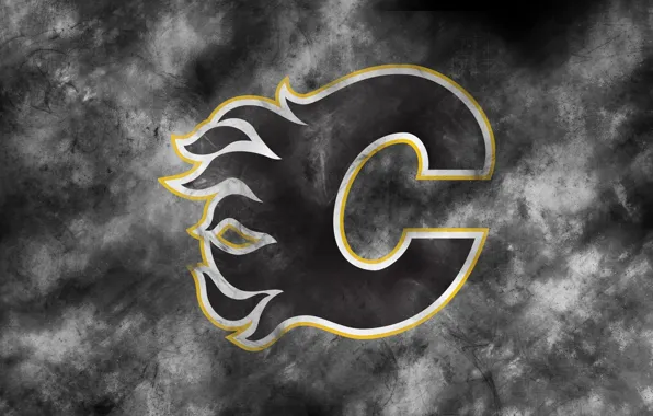 Picture emblem, NHL, NHL, Calgary, National Hockey League, hockey club, Calgary Flames, Calgary Flames