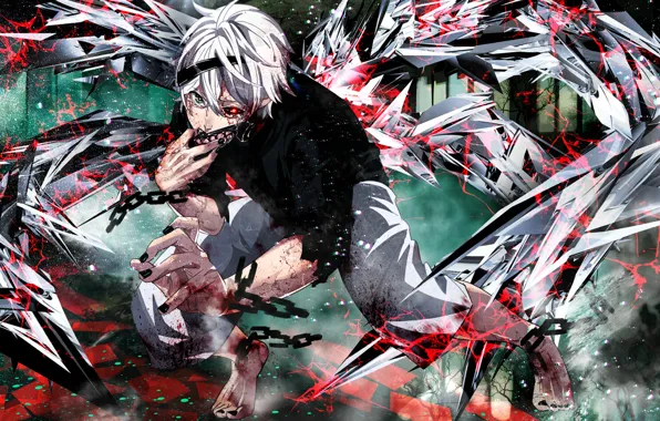 Picture chain, headband, guy, Tokyo ghoul, Tokyo Ghoul