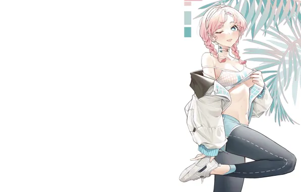 Picture sexy, pink, anime, pretty, cute, posing