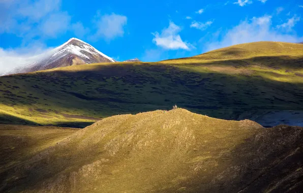 The sky, mountains, Tibet