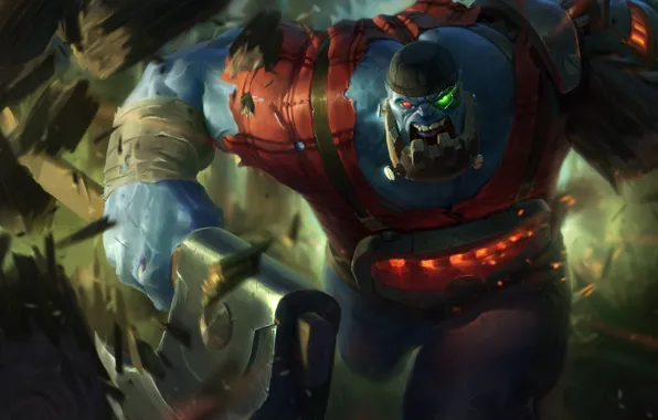 Fantasy, League of Legends, Sion, Riot Games, Christian Fell