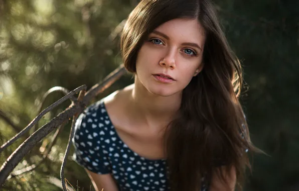 Eyes, look, blue, the beauty, Valeria, Valeria, Maxim Kuzin, Maks Kuzin