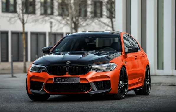 BMW, G-Power, BMW M5, 2020, M5, F90, G5M Hurricane RS, black and orange
