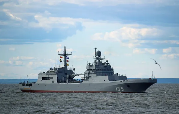 Picture ship, large, Baltika, landing, Ivan, Gren