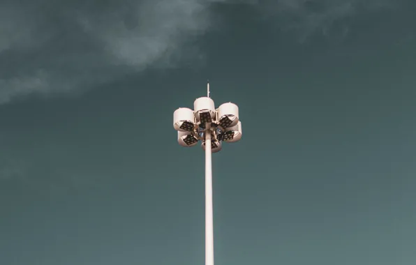 Picture the sky, minimalism, lantern, lamppost