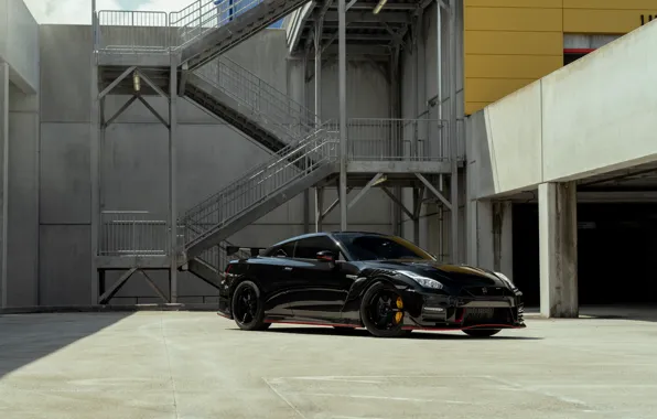 Nissan, GT-R, Black, R35