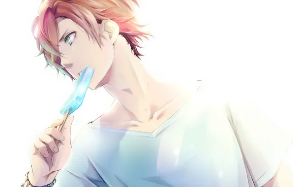 Picture anime, art, ice cream, guy, Diabolik Lovers
