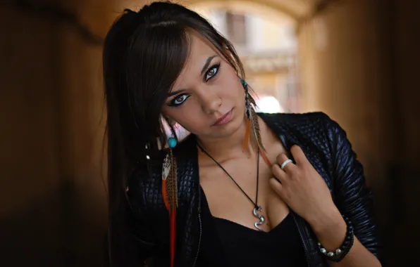 Brunette, beauty, beautiful