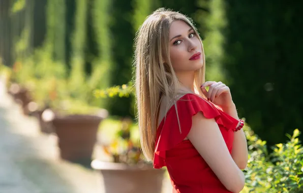 Summer, look, girl, face, sweetheart, makeup, Clear