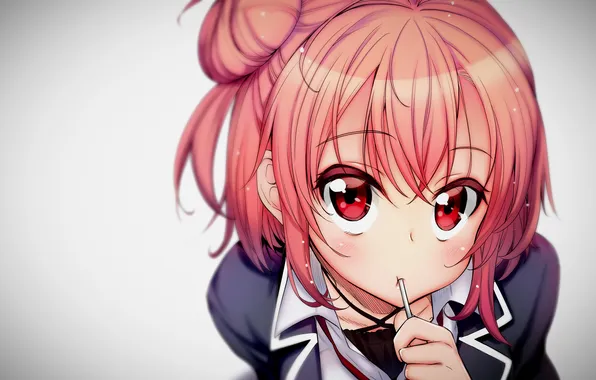 Look, girl, surprise, art, Lollipop, yuigahama Yui suggests, akino sora, yahari ore no seishun lovecom …