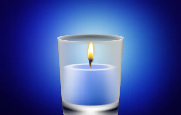 Magic, Blue, design, candle