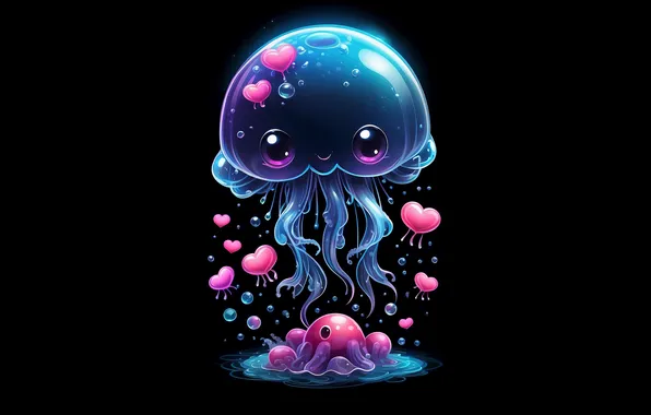 Fantasy, art, jellyfish, ebfo