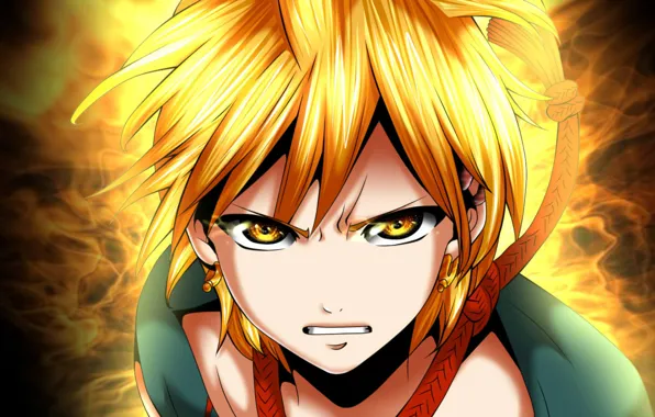 Look, anger, guy, Magi The Labyrinth of Magic